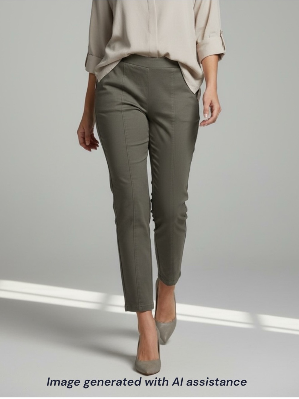 NWT Intro. love the fit size 16 olive Nia skinny ankle pull on pants